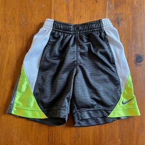 Nike Grey/Yellow Toddler Shorts 2T